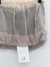 Joyce Bao Fall/Winter 2025: Double-layered, color-block design mini skirt, JB-JB01-03005-QF, Light Pink